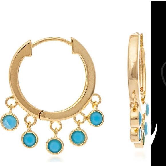 RIVKA FRIEDMAN Turquoise Crystal Dangle
Earrings - Picture 4 of 4